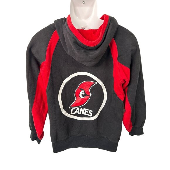 Hurricanes Football Hoodie Youth size Large Black & Red Pullover Sportwear - Picture 2 of 11